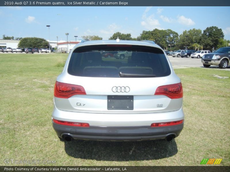Ice Silver Metallic / Cardamom Beige 2010 Audi Q7 3.6 Premium quattro