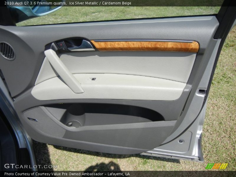 Ice Silver Metallic / Cardamom Beige 2010 Audi Q7 3.6 Premium quattro