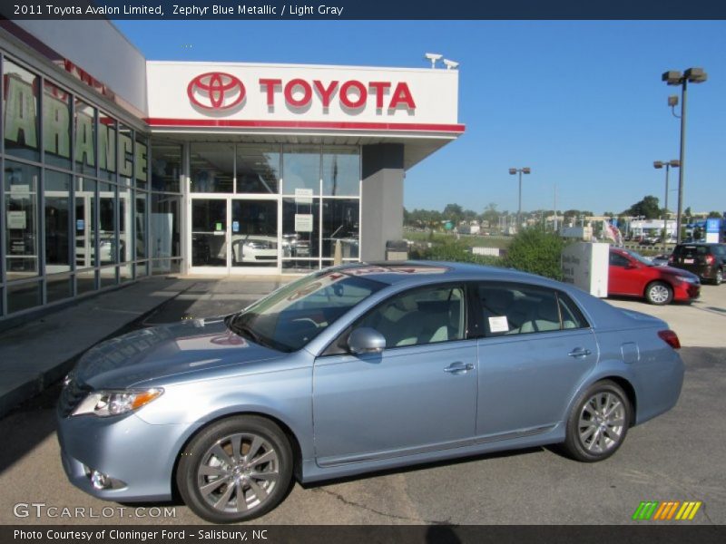 Zephyr Blue Metallic / Light Gray 2011 Toyota Avalon Limited