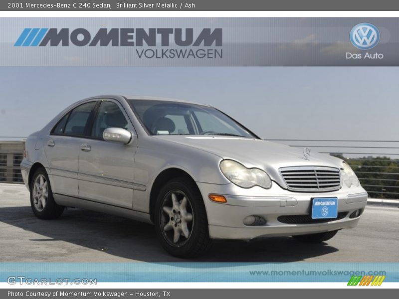 Brilliant Silver Metallic / Ash 2001 Mercedes-Benz C 240 Sedan