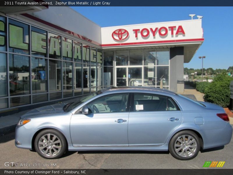 Zephyr Blue Metallic / Light Gray 2011 Toyota Avalon Limited