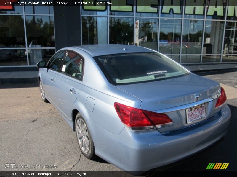 Zephyr Blue Metallic / Light Gray 2011 Toyota Avalon Limited