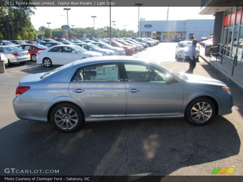 Zephyr Blue Metallic / Light Gray 2011 Toyota Avalon Limited