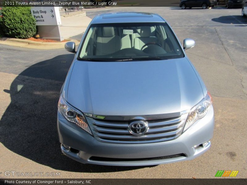 Zephyr Blue Metallic / Light Gray 2011 Toyota Avalon Limited