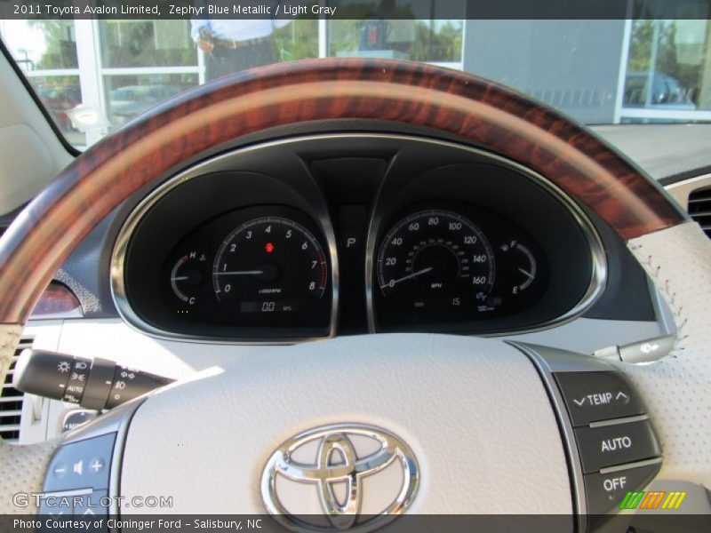 Zephyr Blue Metallic / Light Gray 2011 Toyota Avalon Limited