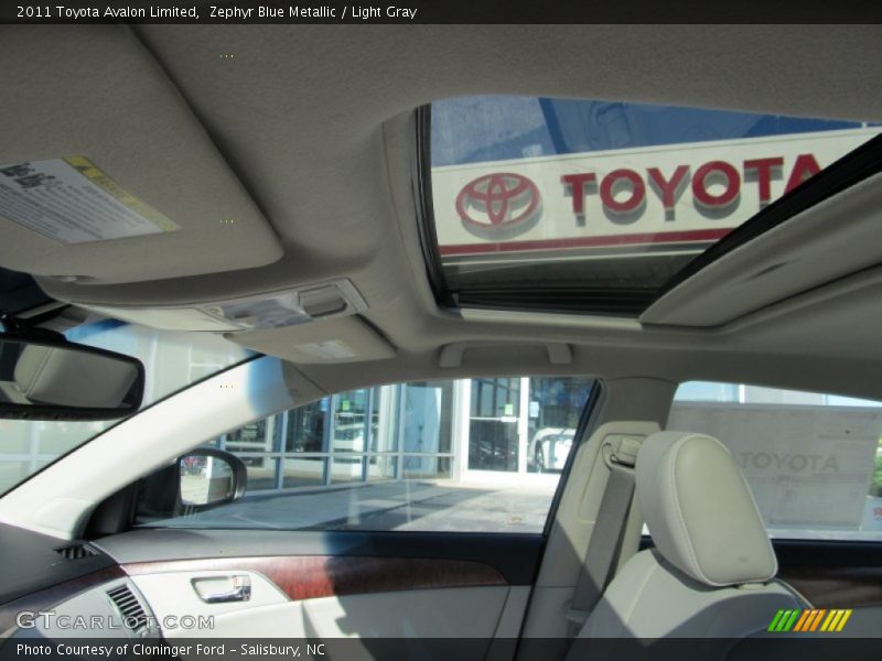 Zephyr Blue Metallic / Light Gray 2011 Toyota Avalon Limited
