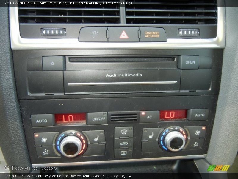 Controls of 2010 Q7 3.6 Premium quattro