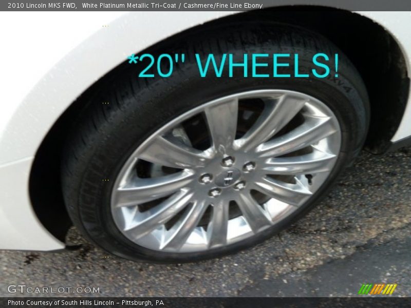 White Platinum Metallic Tri-Coat / Cashmere/Fine Line Ebony 2010 Lincoln MKS FWD