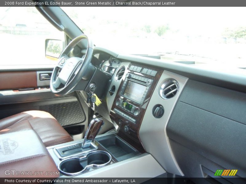 Stone Green Metallic / Charcoal Black/Chaparral Leather 2008 Ford Expedition EL Eddie Bauer