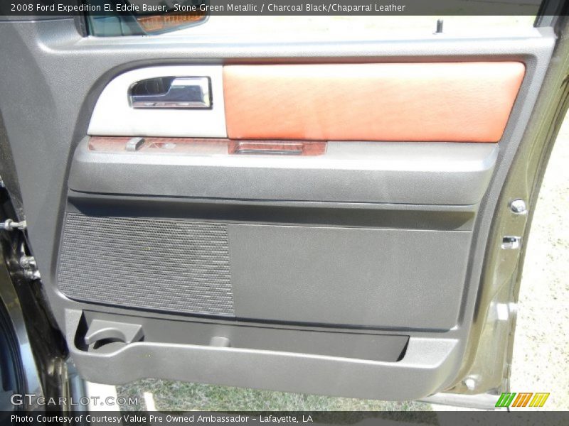 Stone Green Metallic / Charcoal Black/Chaparral Leather 2008 Ford Expedition EL Eddie Bauer