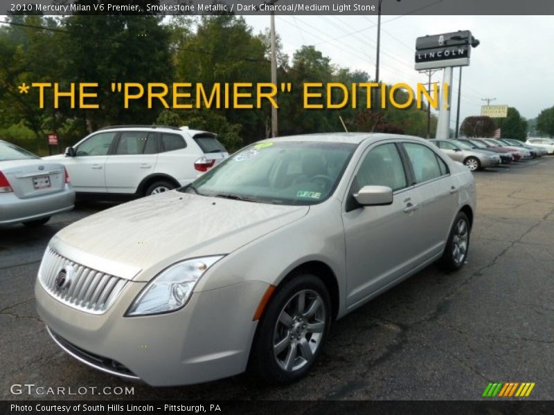Smokestone Metallic / Dark Charcoal/Medium Light Stone 2010 Mercury Milan V6 Premier