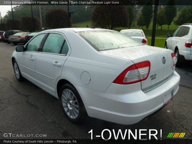 White Suede / Dark Charcoal/Medium Light Stone 2009 Mercury Milan V6 Premier