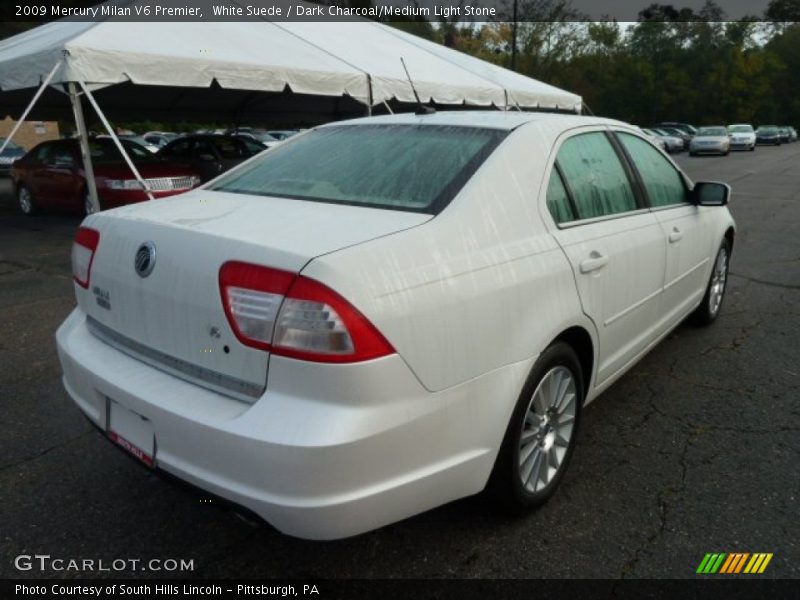 White Suede / Dark Charcoal/Medium Light Stone 2009 Mercury Milan V6 Premier