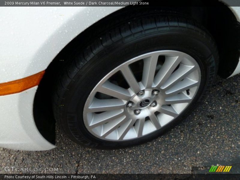 White Suede / Dark Charcoal/Medium Light Stone 2009 Mercury Milan V6 Premier