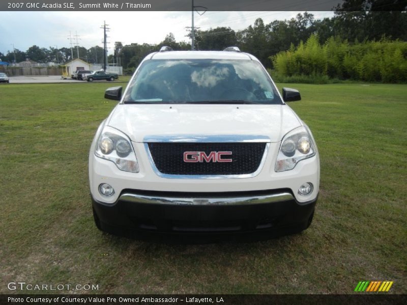 Summit White / Titanium 2007 GMC Acadia SLE