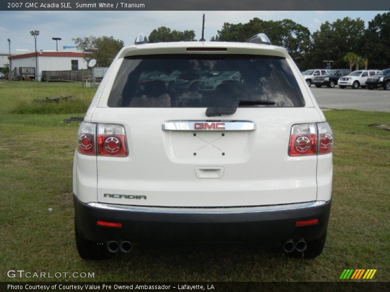 Summit White / Titanium 2007 GMC Acadia SLE