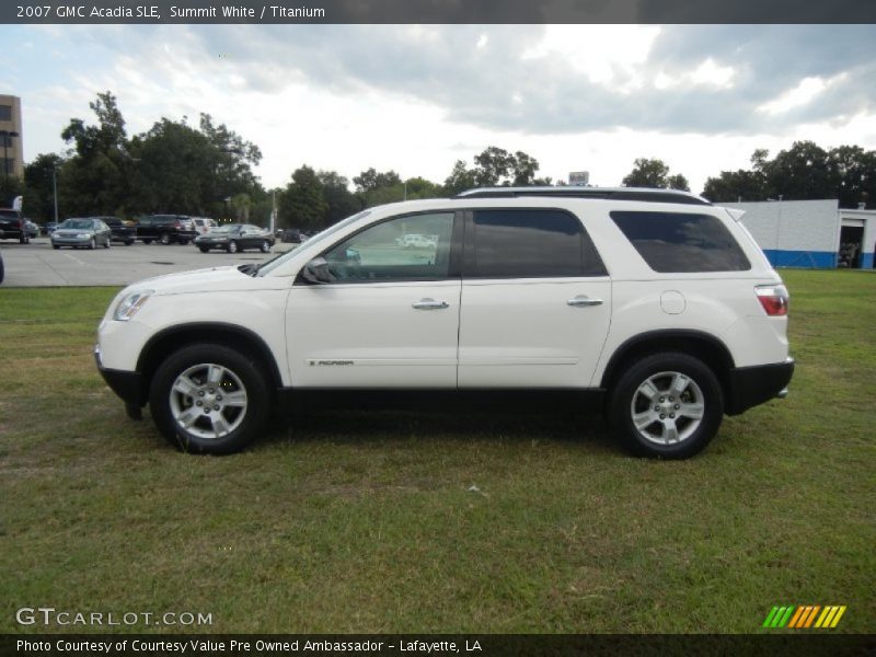Summit White / Titanium 2007 GMC Acadia SLE