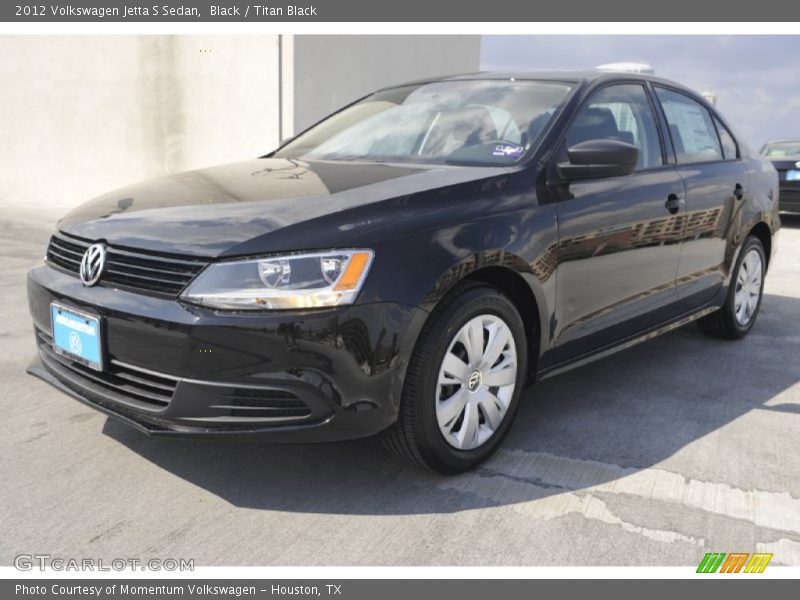 Black / Titan Black 2012 Volkswagen Jetta S Sedan