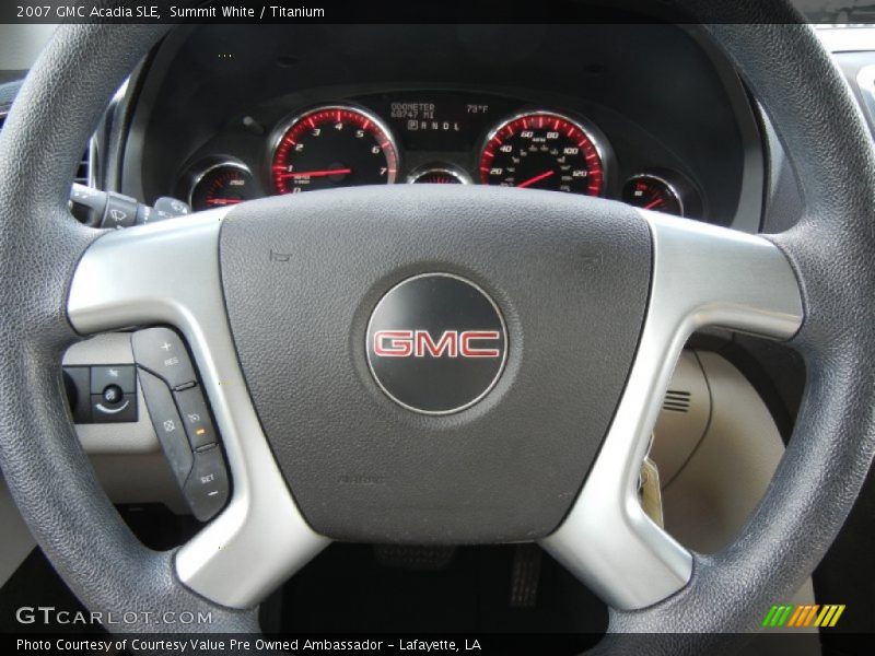 Summit White / Titanium 2007 GMC Acadia SLE
