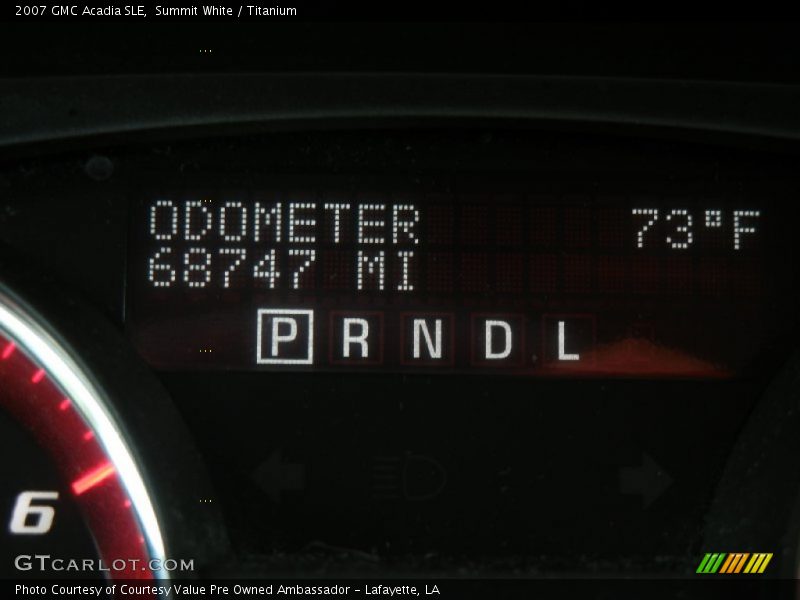 Summit White / Titanium 2007 GMC Acadia SLE