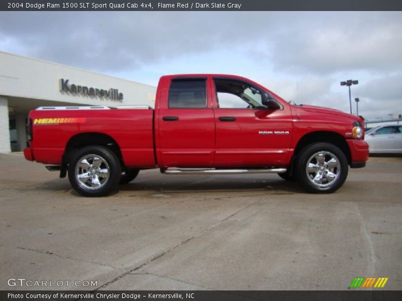 Flame Red / Dark Slate Gray 2004 Dodge Ram 1500 SLT Sport Quad Cab 4x4