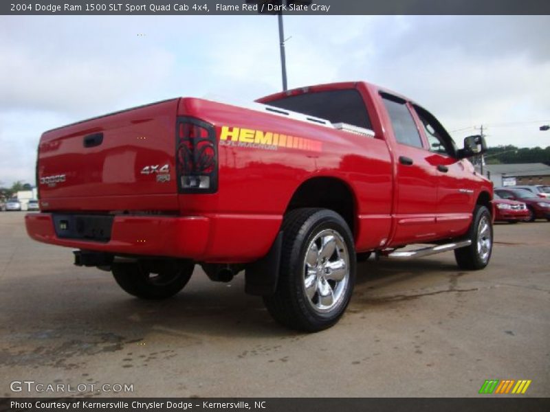 Flame Red / Dark Slate Gray 2004 Dodge Ram 1500 SLT Sport Quad Cab 4x4