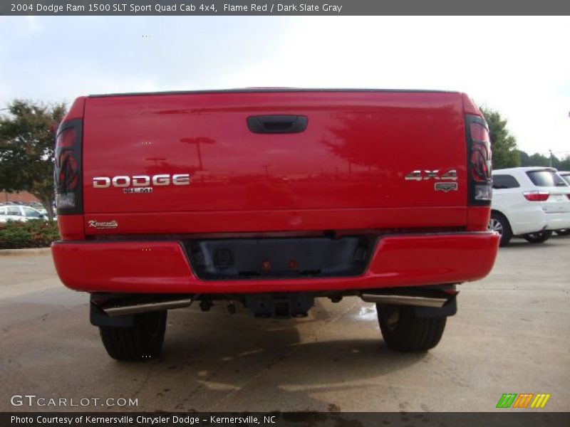 Flame Red / Dark Slate Gray 2004 Dodge Ram 1500 SLT Sport Quad Cab 4x4