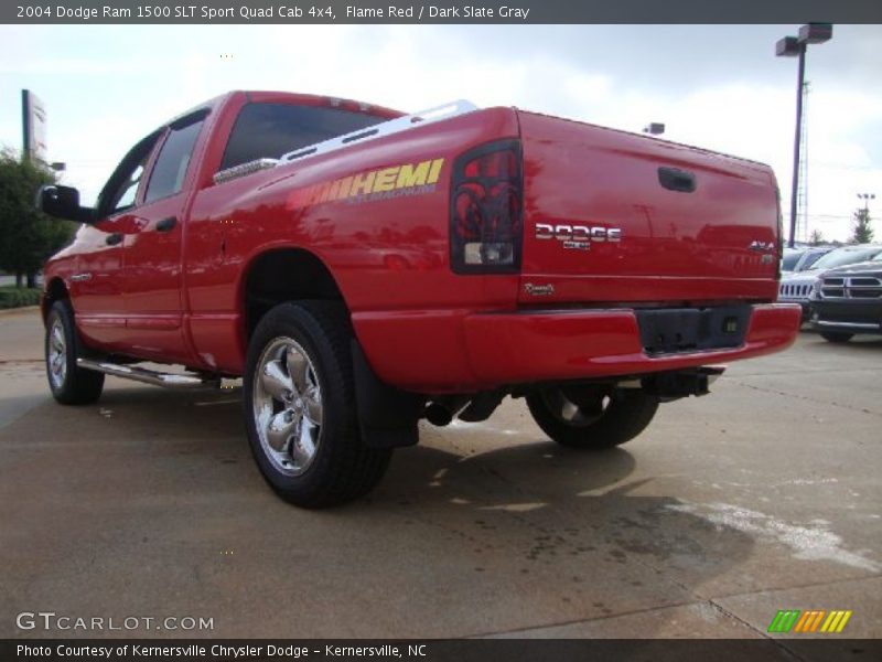 Flame Red / Dark Slate Gray 2004 Dodge Ram 1500 SLT Sport Quad Cab 4x4