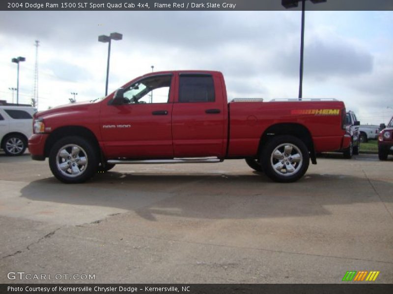 Flame Red / Dark Slate Gray 2004 Dodge Ram 1500 SLT Sport Quad Cab 4x4