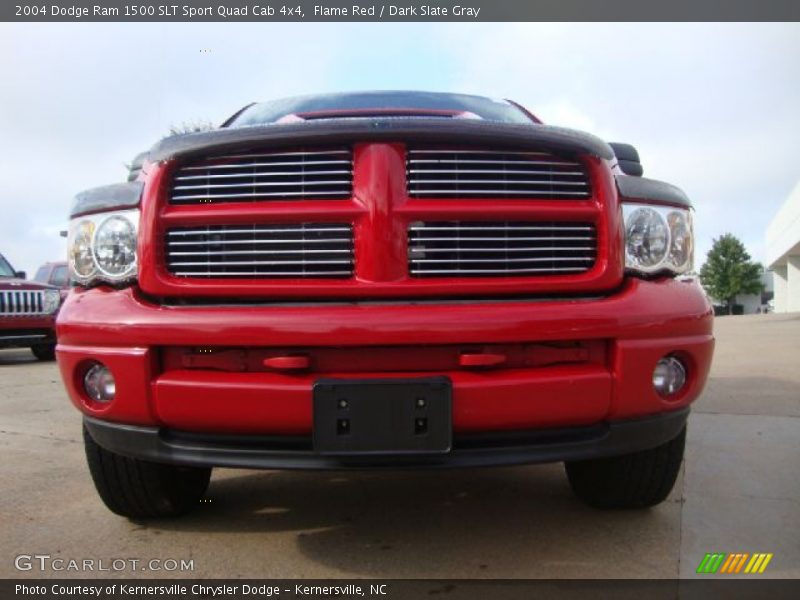 Flame Red / Dark Slate Gray 2004 Dodge Ram 1500 SLT Sport Quad Cab 4x4