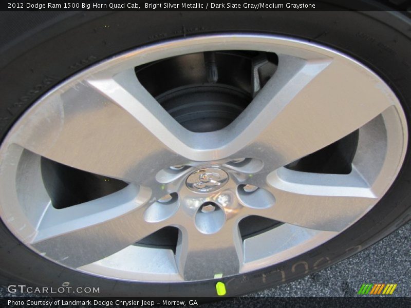 Bright Silver Metallic / Dark Slate Gray/Medium Graystone 2012 Dodge Ram 1500 Big Horn Quad Cab