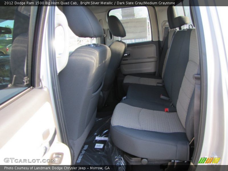 Bright Silver Metallic / Dark Slate Gray/Medium Graystone 2012 Dodge Ram 1500 Big Horn Quad Cab