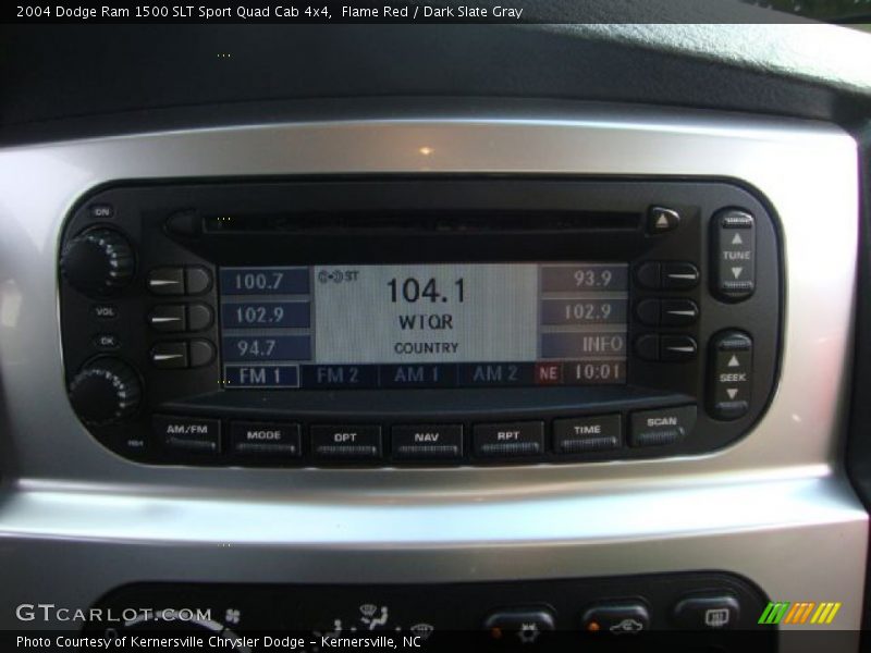Flame Red / Dark Slate Gray 2004 Dodge Ram 1500 SLT Sport Quad Cab 4x4