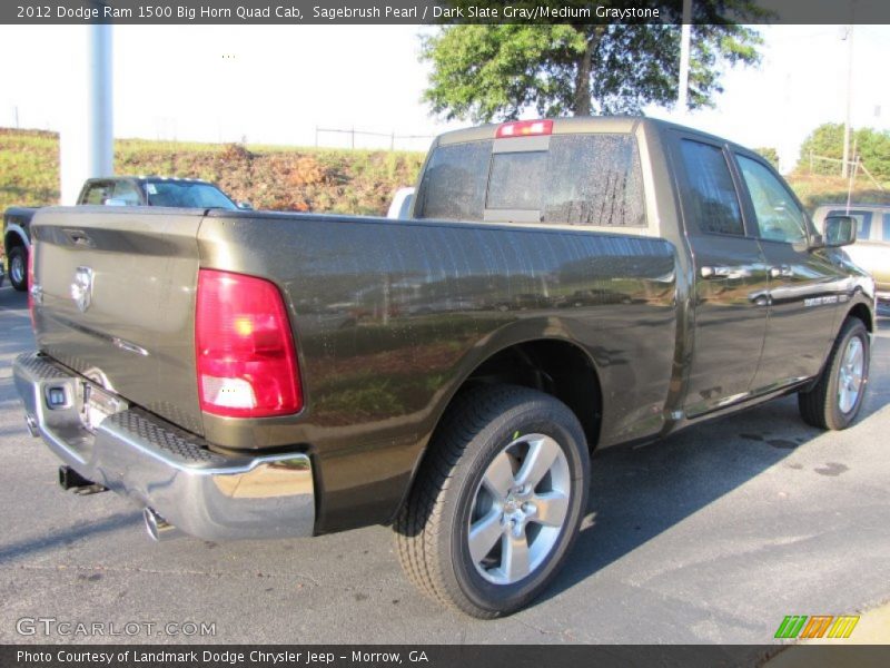 Sagebrush Pearl / Dark Slate Gray/Medium Graystone 2012 Dodge Ram 1500 Big Horn Quad Cab