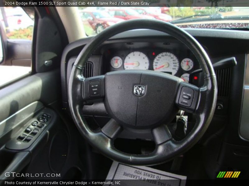 Flame Red / Dark Slate Gray 2004 Dodge Ram 1500 SLT Sport Quad Cab 4x4