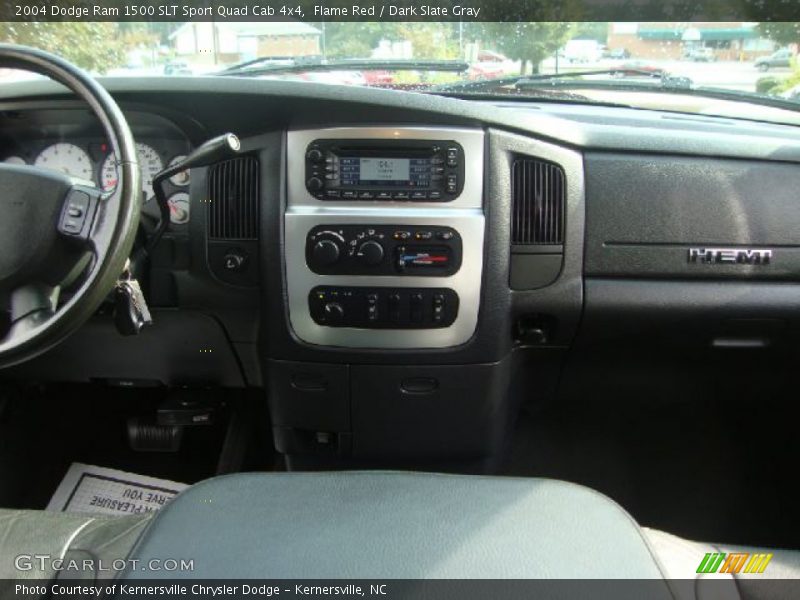 Flame Red / Dark Slate Gray 2004 Dodge Ram 1500 SLT Sport Quad Cab 4x4