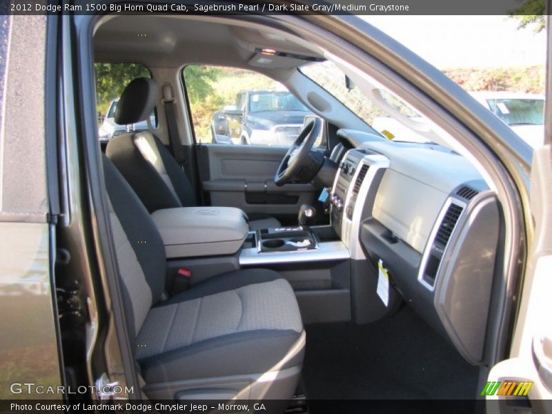 Sagebrush Pearl / Dark Slate Gray/Medium Graystone 2012 Dodge Ram 1500 Big Horn Quad Cab