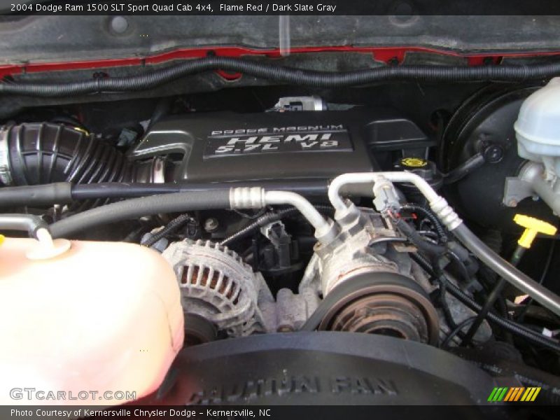 Flame Red / Dark Slate Gray 2004 Dodge Ram 1500 SLT Sport Quad Cab 4x4