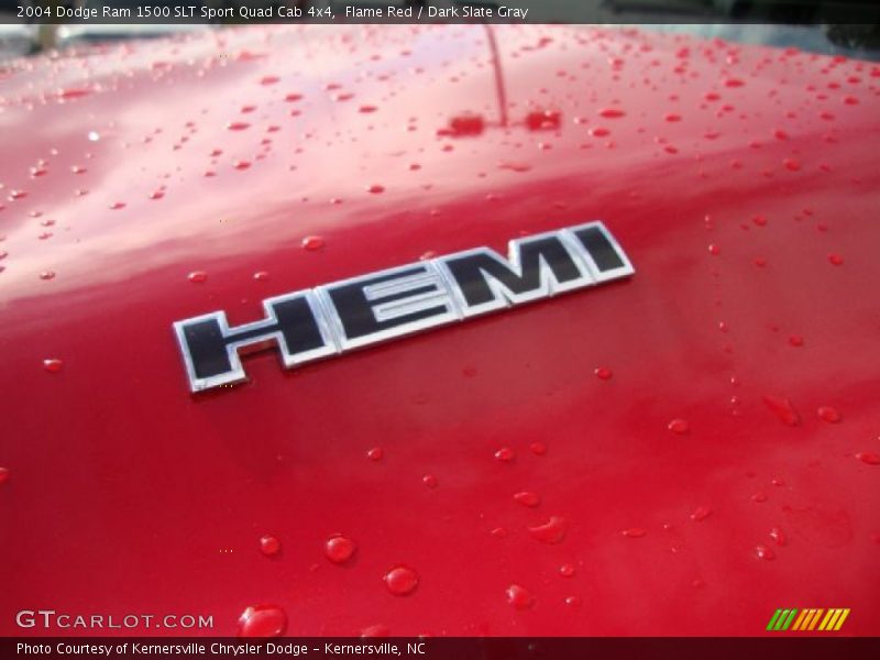 Flame Red / Dark Slate Gray 2004 Dodge Ram 1500 SLT Sport Quad Cab 4x4