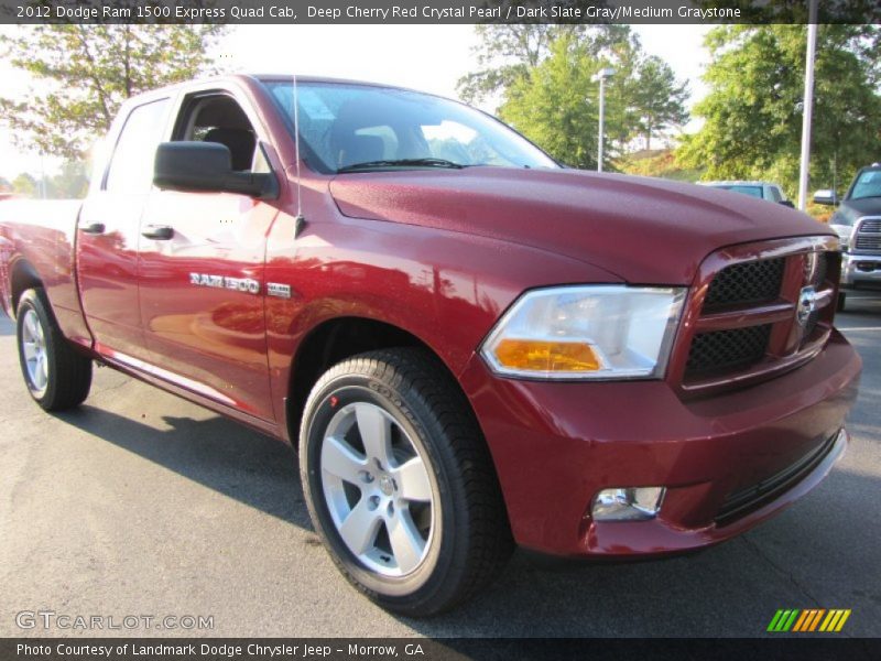 Deep Cherry Red Crystal Pearl / Dark Slate Gray/Medium Graystone 2012 Dodge Ram 1500 Express Quad Cab
