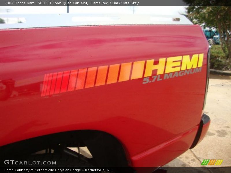 Flame Red / Dark Slate Gray 2004 Dodge Ram 1500 SLT Sport Quad Cab 4x4