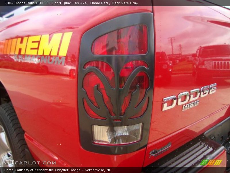 Flame Red / Dark Slate Gray 2004 Dodge Ram 1500 SLT Sport Quad Cab 4x4