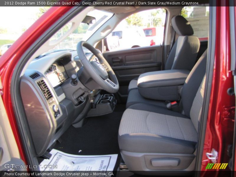 Deep Cherry Red Crystal Pearl / Dark Slate Gray/Medium Graystone 2012 Dodge Ram 1500 Express Quad Cab