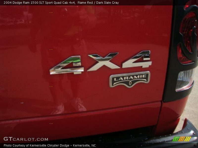 Flame Red / Dark Slate Gray 2004 Dodge Ram 1500 SLT Sport Quad Cab 4x4