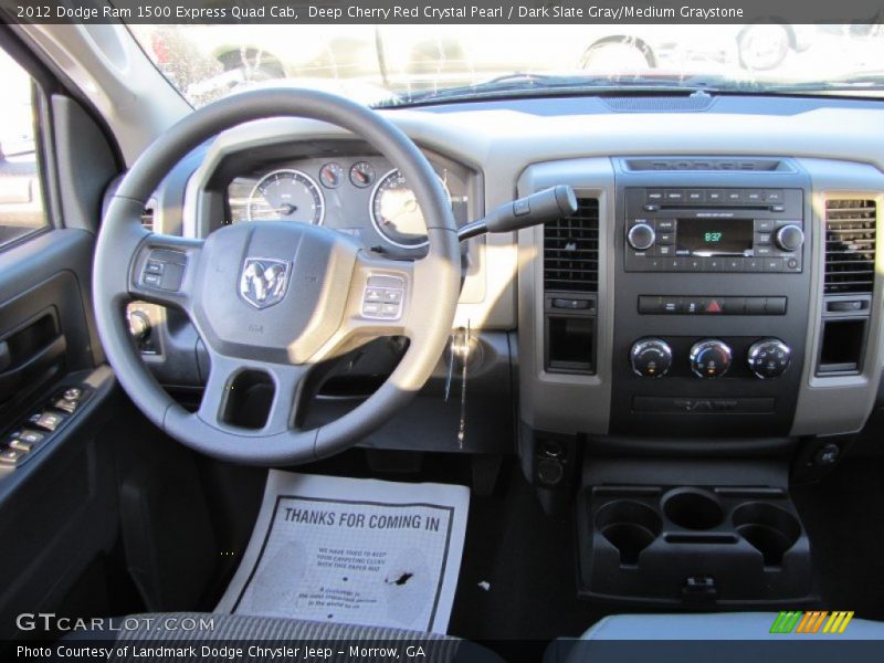 Deep Cherry Red Crystal Pearl / Dark Slate Gray/Medium Graystone 2012 Dodge Ram 1500 Express Quad Cab