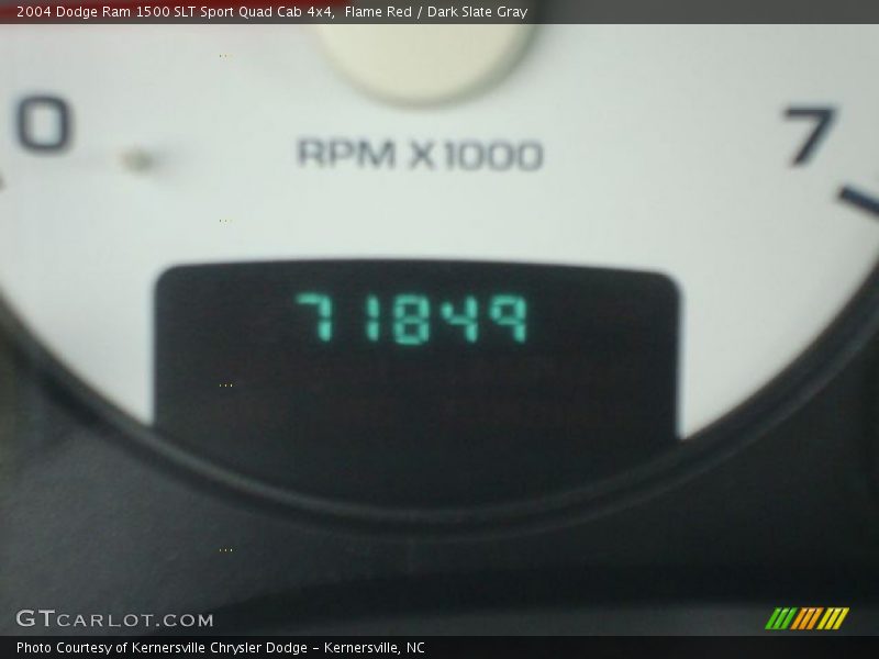 Flame Red / Dark Slate Gray 2004 Dodge Ram 1500 SLT Sport Quad Cab 4x4