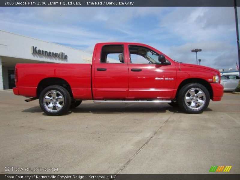 Flame Red / Dark Slate Gray 2005 Dodge Ram 1500 Laramie Quad Cab