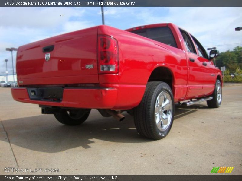 Flame Red / Dark Slate Gray 2005 Dodge Ram 1500 Laramie Quad Cab