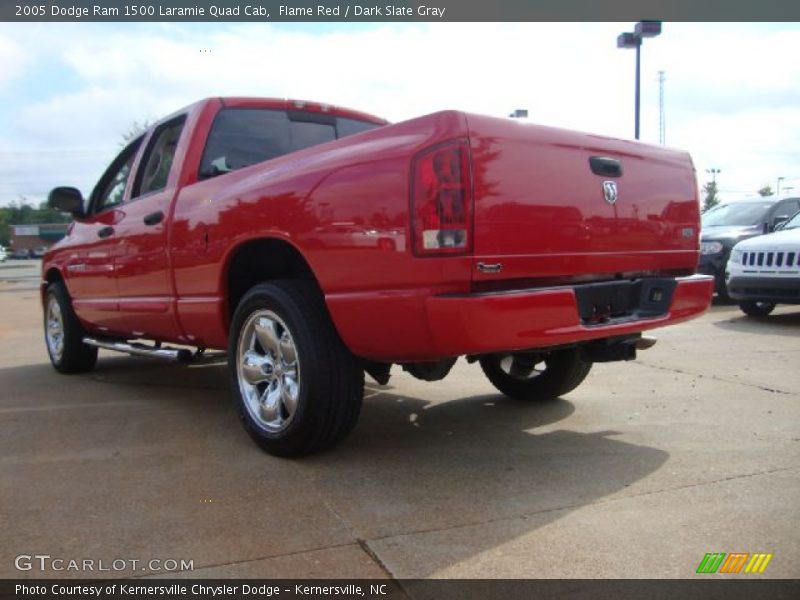 Flame Red / Dark Slate Gray 2005 Dodge Ram 1500 Laramie Quad Cab