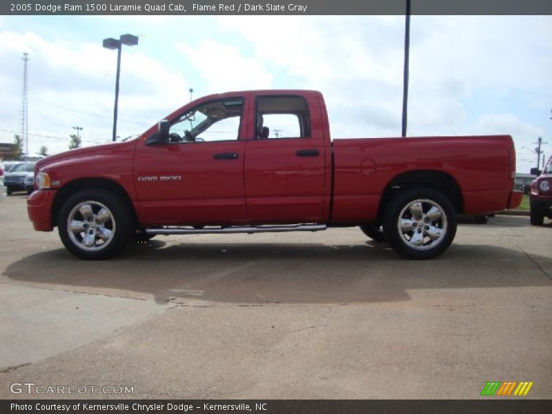 Flame Red / Dark Slate Gray 2005 Dodge Ram 1500 Laramie Quad Cab
